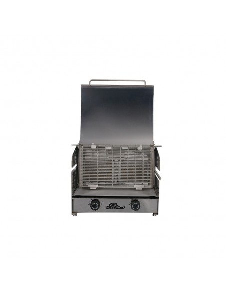 BARBECUE GAZ CUISSON VERTICALE 2 BRULEURS GLM
