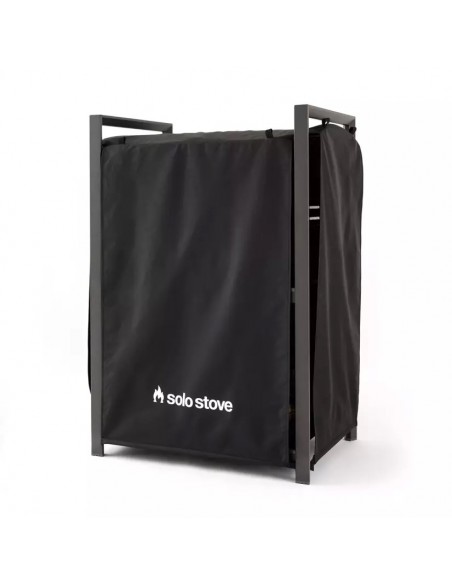 RACK DE RANGEMENT ALUMINIUM NOIR POUR BRASERO SOLO STOVE