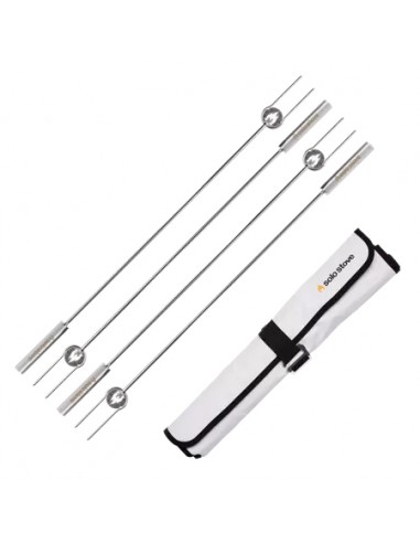 SET 4 BROCHETTES XXL POUR BRASERO -...