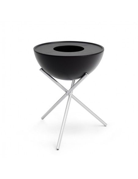 BRASERO BOWL 70 AVEC 2 DEMI PLANCHAS FONTE ET PIED HAUT - HOFATS