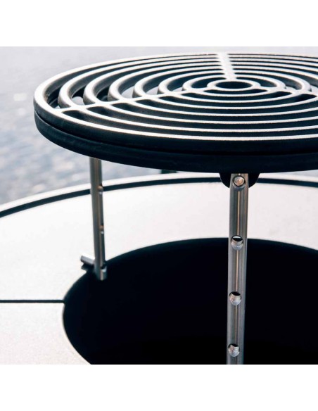 SUPPORT ET GRILLE EN FONTE POUR BOWL 70 - HOFATS