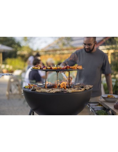 SUPPORT ET GRILLE EN FONTE POUR BOWL...