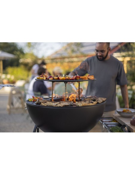 SUPPORT ET GRILLE EN FONTE POUR BOWL 70 - HOFATS
