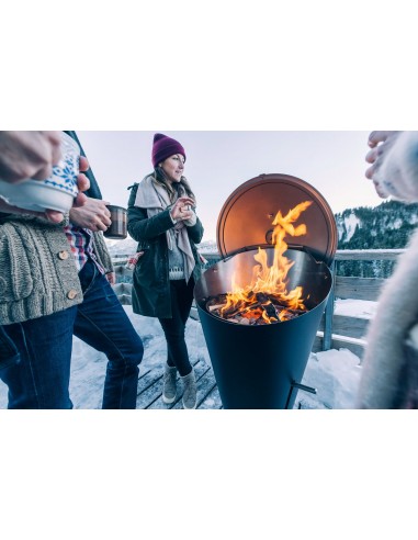 BARBECUE CONE A CHARBON DE BOIS - HOFATS
