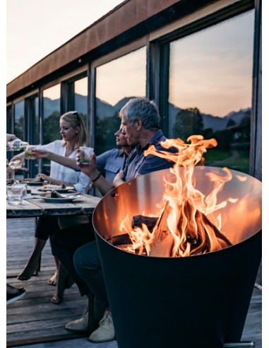 BARBECUE CONE A CHARBON DE BOIS - HOFATS