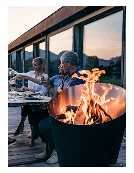 BARBECUE CONE A CHARBON DE BOIS - HOFATS