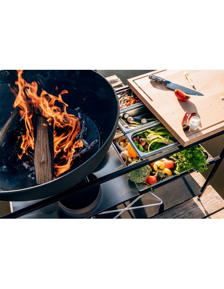 SET 5 BACS GASTRO INOX POUR FIRE KITCHEN - HOFATS