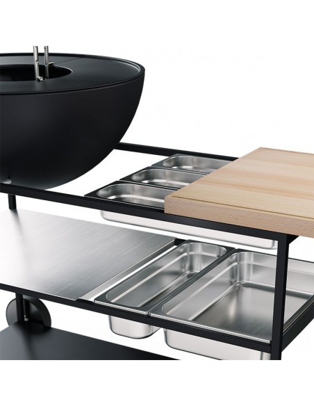 SET 5 BACS GASTRO INOX POUR FIRE KITCHEN - HOFATS