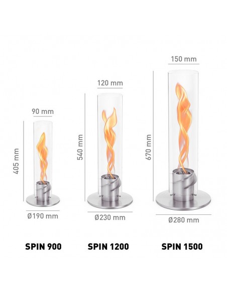 BRASERO DE TABLE SPIN 900 ARGENT - HOFATS