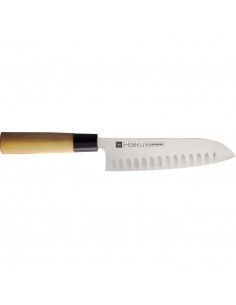 COUTEAU SANTOKU ALVEOLE 17...