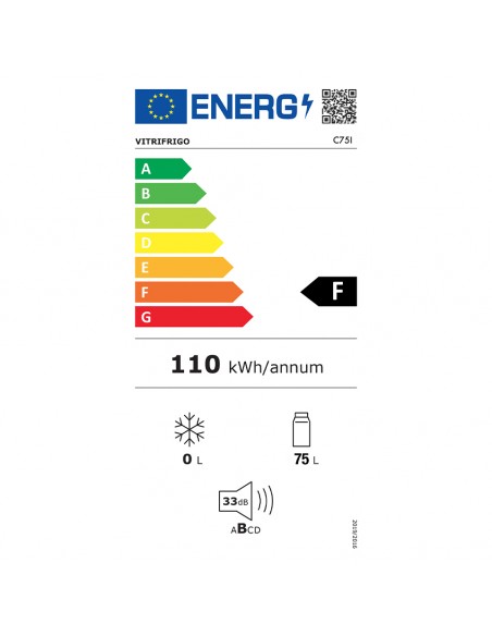 REFRIGERATEUR ENCASTRABLE TROPICALISE 75L - ENO