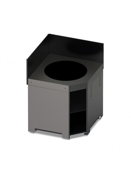 MODULE ANGLE 80 X80 GRIS CARGO POUR ENCASTREMENT KAMADO M/L - ENO