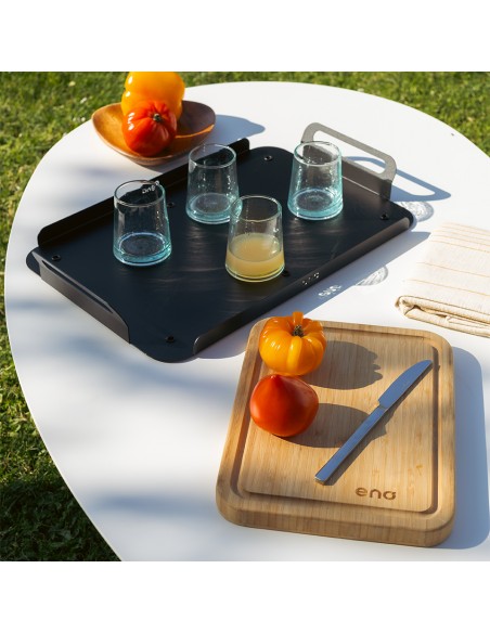 PLATEAU DE SERVICE AVEC PLANCHE A DECOUPER - ENO