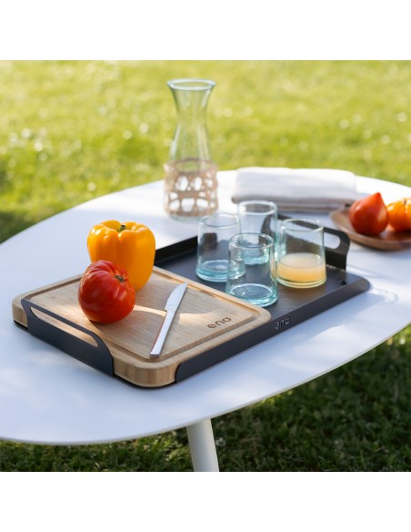 PLATEAU DE SERVICE AVEC PLANCHE A DECOUPER - ENO