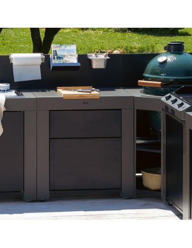 MODULE DE CUISINE GRIS CARGO AVEC...