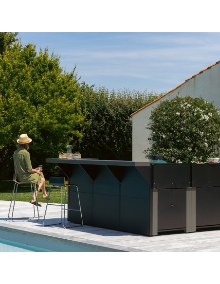 ENSEMBLE CUISINE ENO GRIS CARGO "DELUXE" 6 MODULES