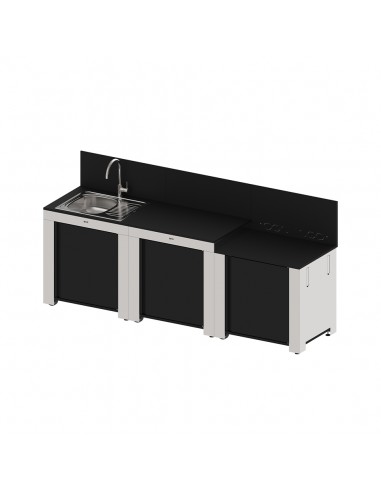 ENSEMBLE CUISINE ENO NOIR INOX...