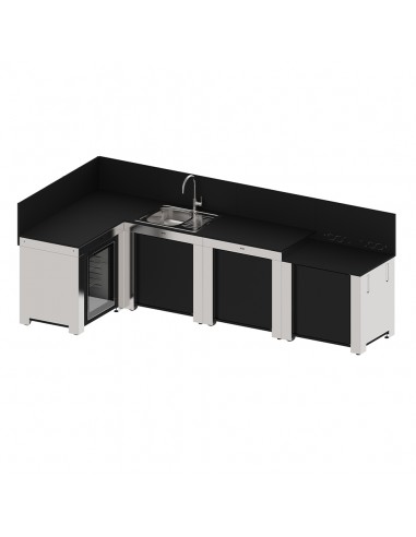 ENSEMBLE CUISINE ENO NOIR INOX...