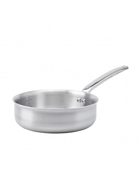 SAUTEUSE DROITE 24CM ALCHIMY INOX MULTICOUCHE DE BUYER