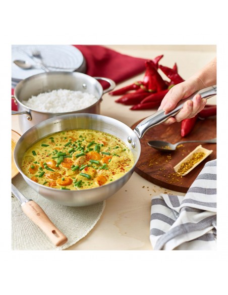 SAUTEUSE BOMBEE 24CM ALCHIMY INOX MULTICOUCHE DE BUYER