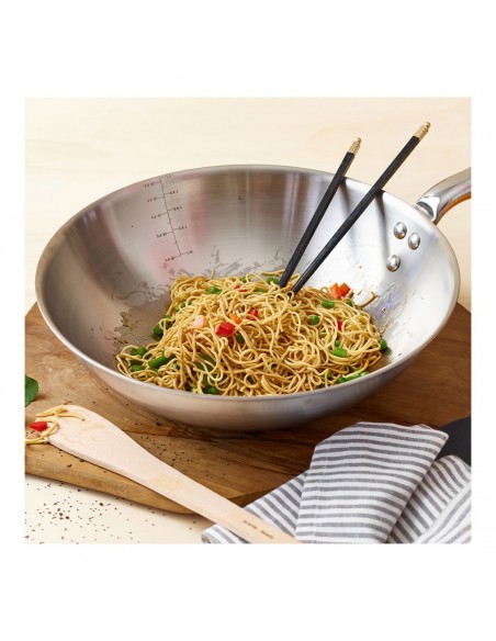 WOK 32CM ALCHIMY INOX MULTICOUCHE DEBUYER