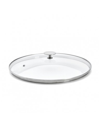 COUVERCLE VERRE ET INOX 32CM ALCHIMY...
