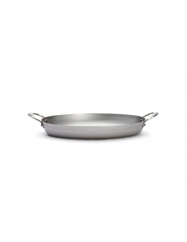 PLAT A ROTIR OVALE EN ACIER MINERAL B...