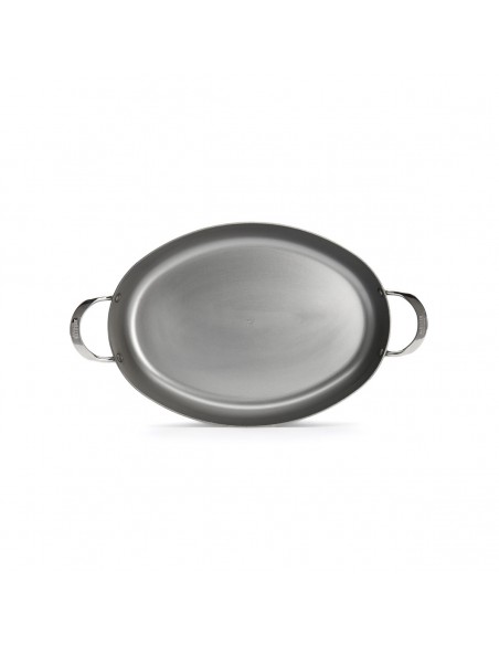 PLAT A ROTIR OVALE EN ACIER MINERAL B - DE BUYER