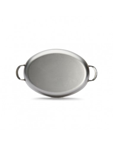 PLAT A ROTIR OVALE EN ACIER MINERAL B...