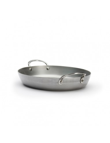 PLAT A ROTIR OVALE EN ACIER MINERAL B...