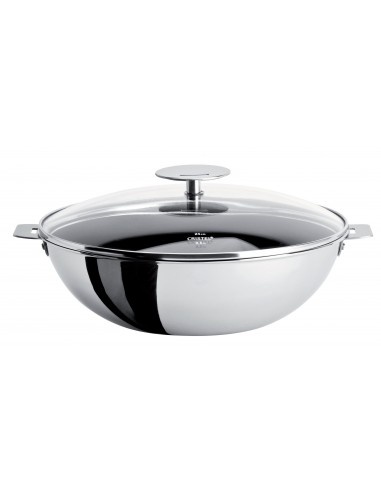 WOK INOX 28CM CASTELINE AMOVIBLE -...