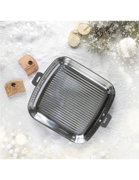 GRIL CARRE INOX CASTELINE - CRISTEL