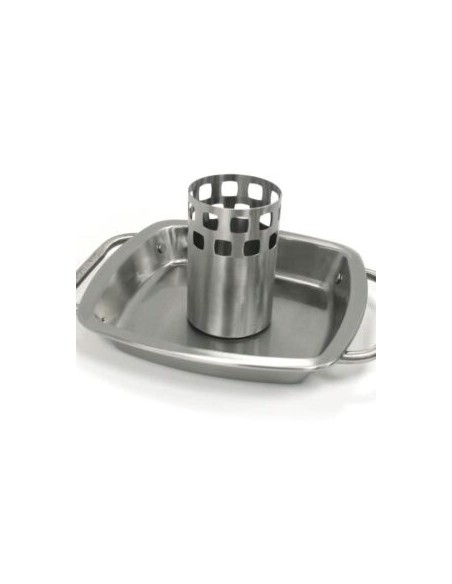 SUPPORT DE CUISSON POULET AVEC PLATEAU INOX - BROIL KING