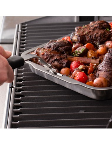 PLATEAU LECHEFRITE RECTANGLE INOX -...