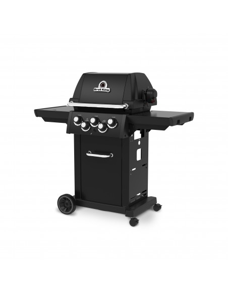 BARBECUE GAZ ROYAL 390 SHADOW NOIR AVEC ROTISSOIRE - BROIL KING