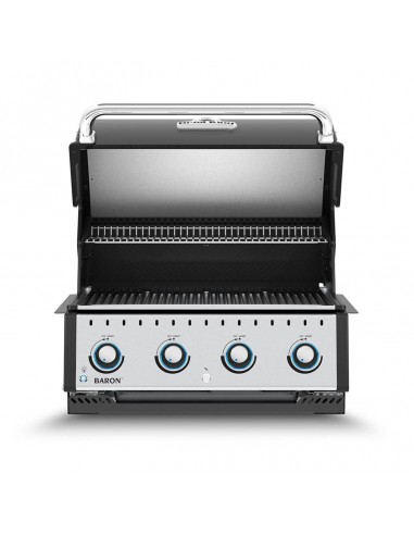 BBQ ENCASTRABLE GAZ BARON 420 NOIR -...