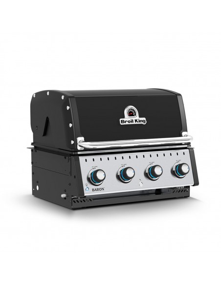 BBQ ENCASTRABLE GAZ BARON 420 NOIR - BROIL KING