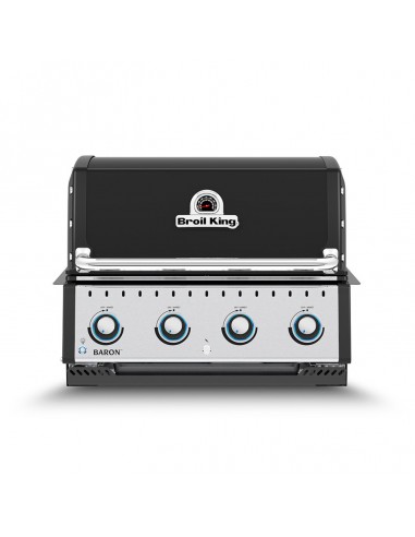 BBQ ENCASTRABLE GAZ BARON 420 NOIR -...