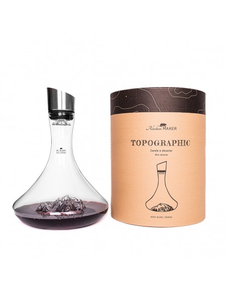 CARAFE A VIN TOPOGRAPHIC MONT BLANC ALASKAN MAKER