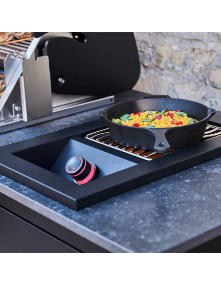 CUISINE D'EXTERIEUR OASIS NOIR MAT AVEC BARBECUE BIG 32 NOIR - NAPOLEON