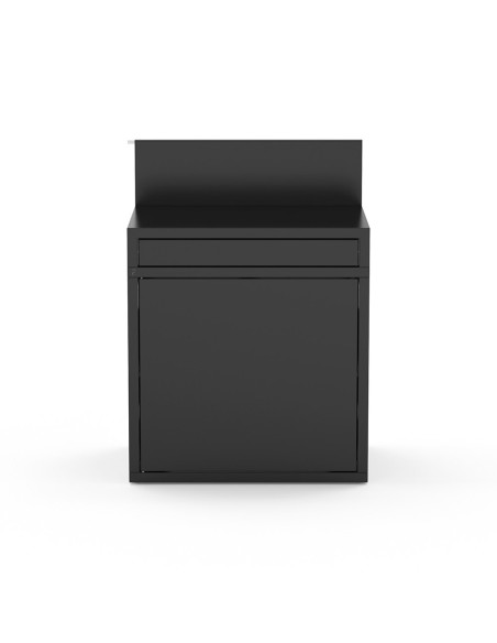 MODULE PLAN DE TRAVAIL ACIER NOIR 80 x 60 cm (Gamme N) - FORGE ADOUR