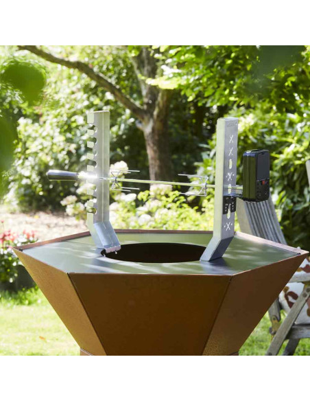 SET DE ROTISSERIE POUR BRASERO PLANCHA NESTOR BARBECOOK