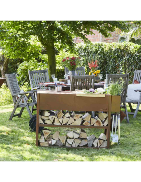 TABLE BUDDY POUR BRASERO PLANCHA NESTOR BARBECOOK