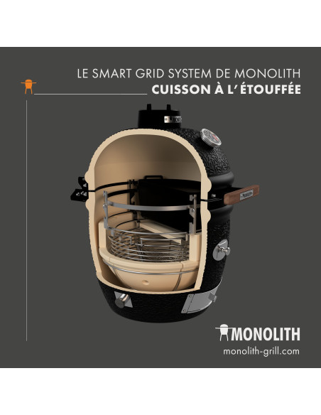 KAMADO MONOLITH AVANTGARDE CLASSIC SUR CHARIOT