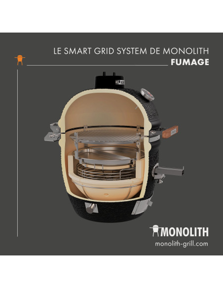 KAMADO MONOLITH AVANTGARDE CLASSIC SUR CHARIOT