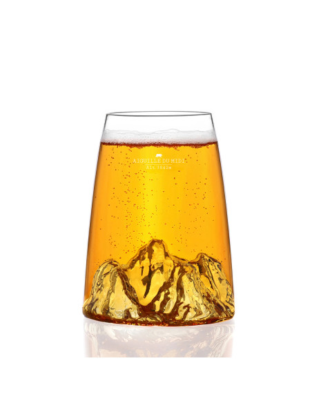 VERRE DESIGN TOPOGRAPHIC AIGUILLE DU MIDI - ALASKAN MAKER