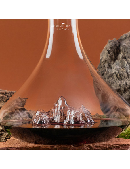 CARAFE A VIN TOPOGRAPHIC AIGUILLE DU MIDI - ALASKAN MAKER