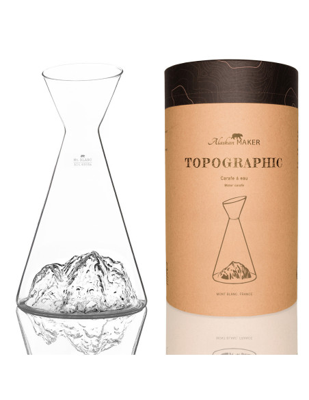 CARAFE A EAU TOPOGRAPHIC MONT BLANC - ALASKAN MAKER