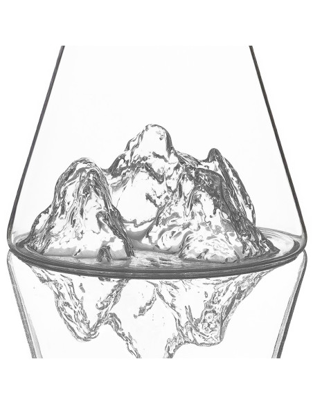CARAFE A EAU TOPOGRAPHIC AIGUILLE DU MIDI - ALASKAN MAKER