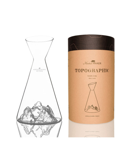 CARAFE A EAU TOPOGRAPHIC AIGUILLE DU MIDI - ALASKAN MAKER
